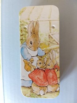 Peter Rabbit mini-blikje Mrs.Rabbit and family