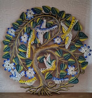 Levensboom festive gekleurd 36 cm