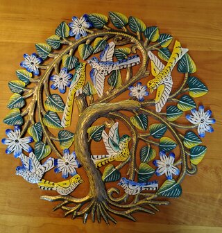 Levensboom festive gekleurd 36 cm