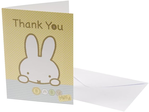 Baby Miffy Thank You card