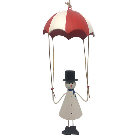 Sneeuwpop met parachute