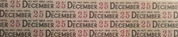 do not open until december 25