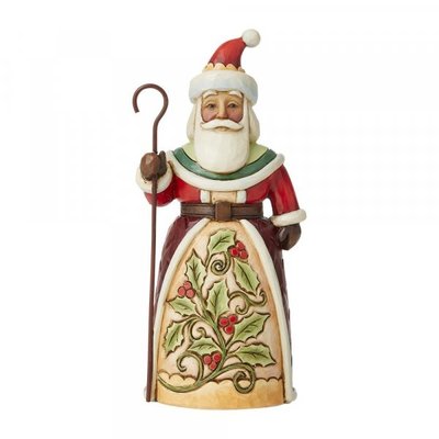 Jim Shore Santa with Holly Pint Sized Figurine