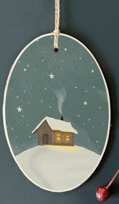 East of India Starry Night tag "Cottage"
