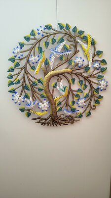 Levensboom festive gekleurd 36 cm