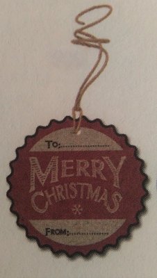 Gift tags Merry Christmas